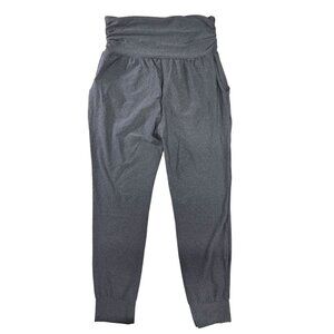 Womens Gray High-Waisted Jogger Pants Med With Pockets Loose Fit New With Tags